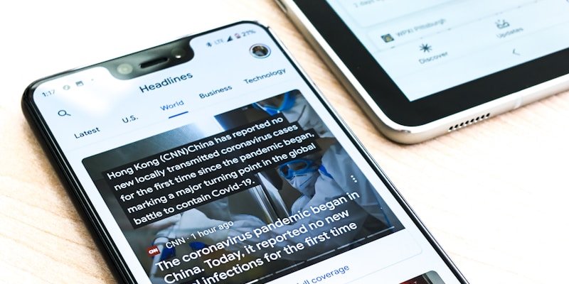前线速递新闻编辑室场景显示最新体育头条新闻在多个屏幕上滚动